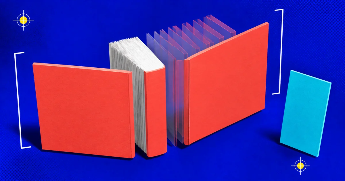 Exploded book-cover diagram showing a page block, changing spine widths, print-cover panels, and a separate front-only ebook cover.